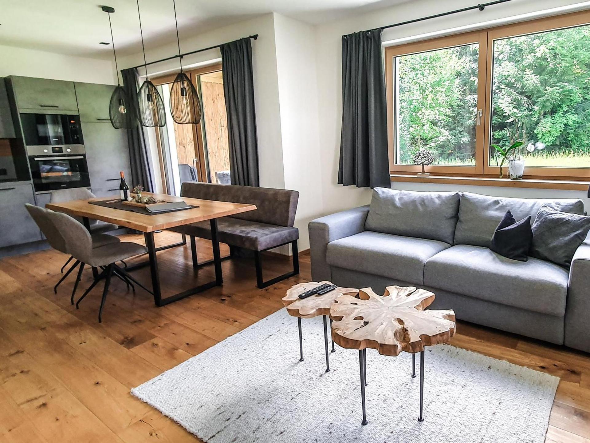 Apartment mit Gartenblick